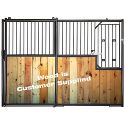 Behlen Country Modular Horse Stall - 10' Stall Panel with Door & Bars