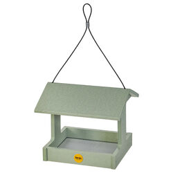 Birds Choice Recycled Plastic Fly-Thru Feeder in Sage Green