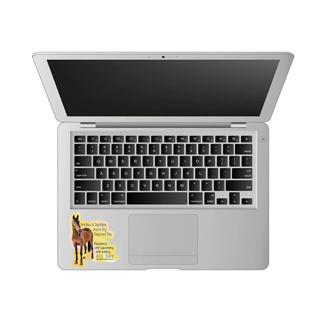 Horse Hollow Press Die-Cut Sticker - Bridles and Saddles and a Big Dappled Bay image number null