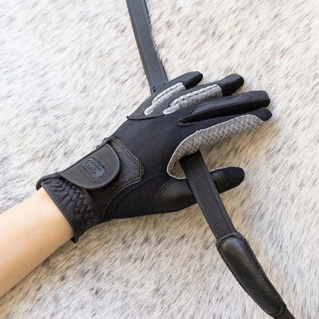 Correct Connect Winter Oil-Tac Coppertech Pro Silicone Grip Compression Gloves - Black image number null