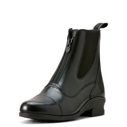 New: Ariat Women's Heritage Zip Paddock Boot - Black