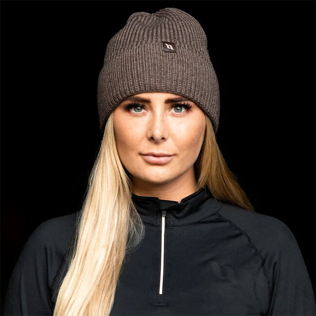 Back on Track Ava Wool Blend Knitted Beanie with Cuff image number null