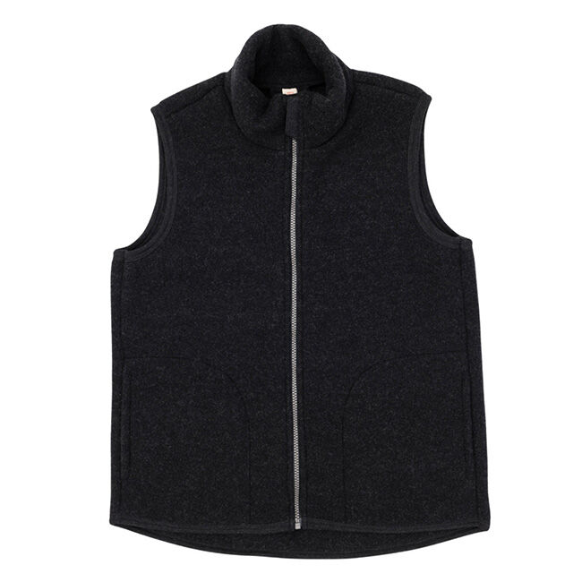 Engel Women's 100% Merino Wool Vest - Black Melange image number null