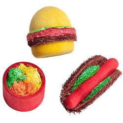 Nibbles Summer Cookout Wood & Loofah Chews
