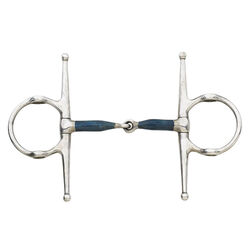 Centaur Jointed Full Cheek Gag Bit with Blue Steel