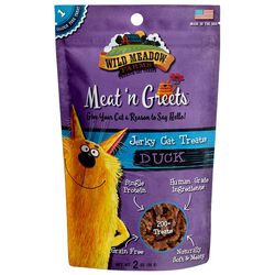 Wild Meadow Farms Meat 'N Greets Jerky Cat Treats - Duck - 2 oz