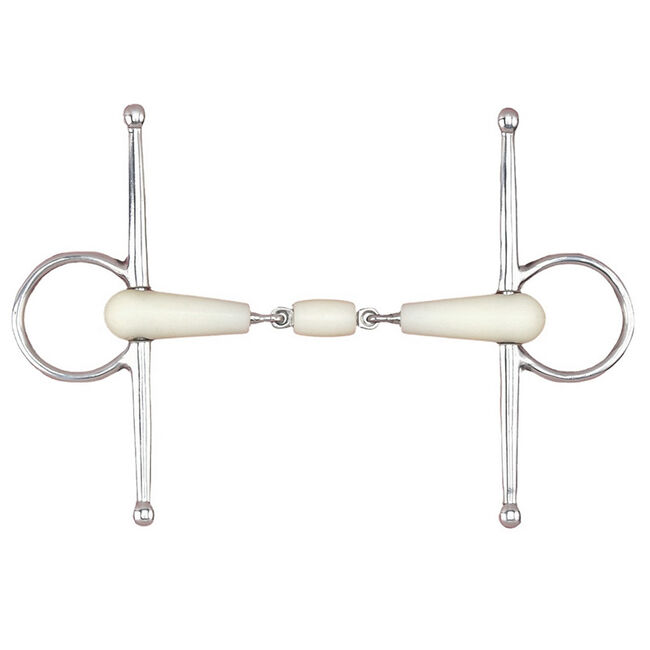 Happy Mouth Double Jointed with Roller Full Cheeks Pony Bit image number null