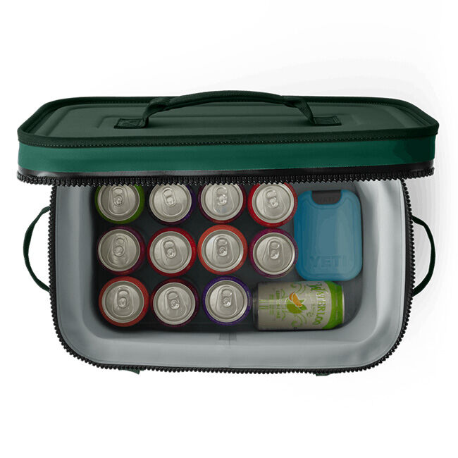 YETI Hopper Flip 18 Soft Cooler - Black Forest Green image number null