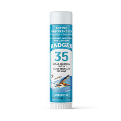 Badger Active Mineral Sunscreen Stick - SPF 35 - 0.65 oz