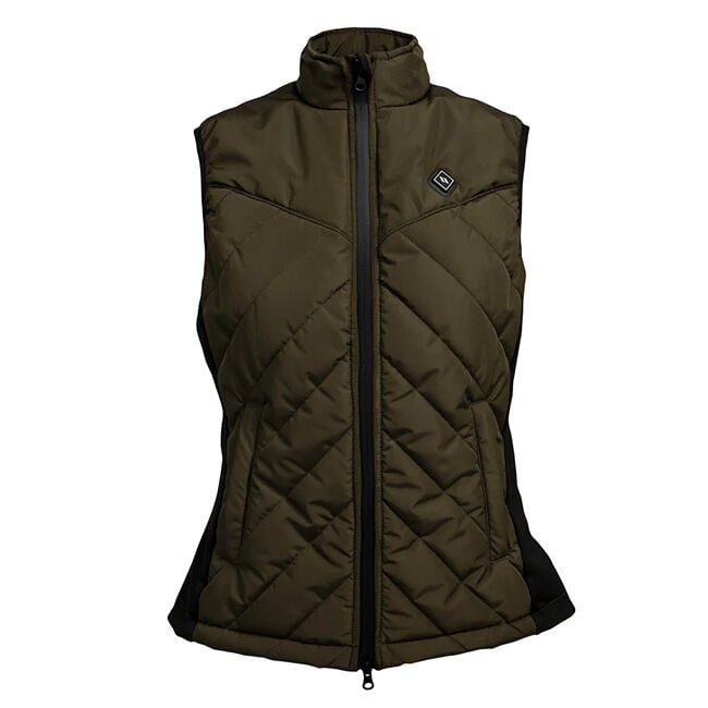 Back on Track Women's Etna Heated Vest - Olive image number null