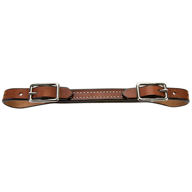 Weaver Bridle Leather Rounded Curb Strap Rich Brown image number null