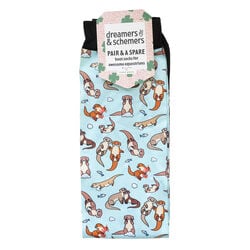 Dreamers & Schemers Boot Socks - Pair and a Spare - Otterly Adorable