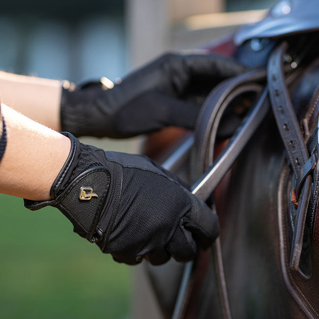 LeMieux Pro Mesh Gloves - Black image number null