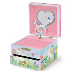Giggle & Honey Musical Jewelry Box - Floral Unicorn