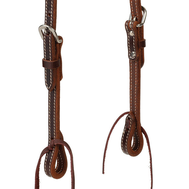 Weaver Equine Buffalo Leather Sliding Ear Headstall image number null