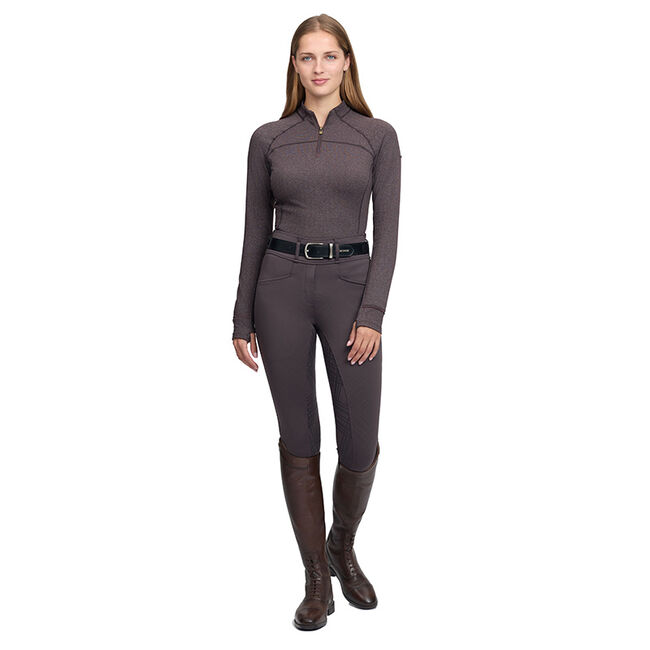 LeMieux Women's Heritage Herringbone Base Layer - Cocoa image number null