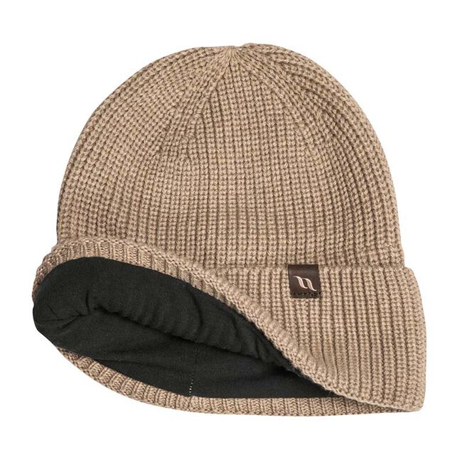 Back on Track Ava Wool Blend Knitted Beanie with Cuff image number null