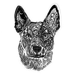Wild Slice Designs Sticker - Australian Cattle Dog