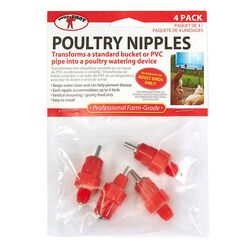 Little Giant Poultry Nipple - 4-Pack