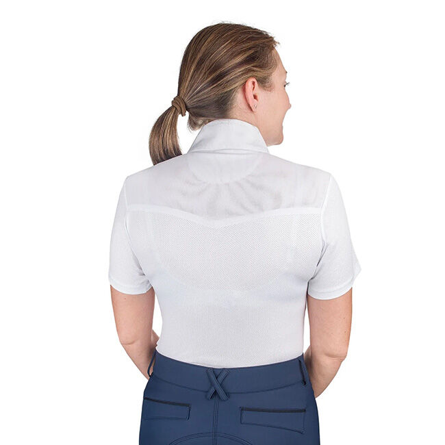 Ovation Women's Jorden II DX Short Sleeve Show Shirt - White/Sunkissed image number null
