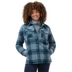 Kerrits Women's Alpine Fleece Snap Front Barn Shirt - Shoreline/Nightfall Plaid