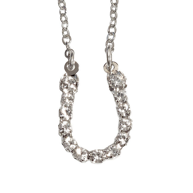 Finishing Touch of Kentucky Crystal Rhinestone Horseshoe Necklace image number null