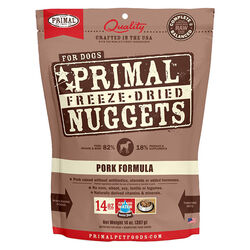 Primal Freeze-Dried Raw Nuggets Dog Food - Pork Recipe - 14 oz