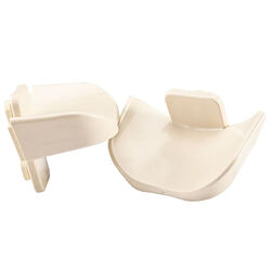 Roma Competition Jump Cups for Keyhole Track - White - 1 Pair