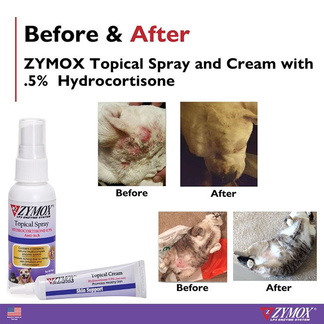 ZYMOX Topical Spray with 0.5% Hydrocortisone - 2 oz image number null