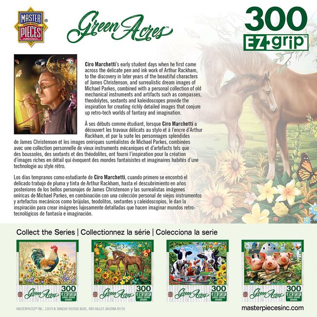 Green Acres EZ Grip Linen Textured Puzzle - "Neighs & Nuzzles"  image number null