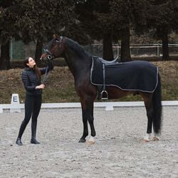 Horze Kiel Fleece Riding Rug - Black