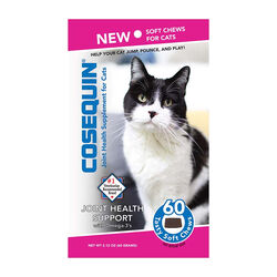 Nutramax Cosequin for Cats Joint Health Supplement, Contains Glucosamine for Cats, Plus Chondroitin and Omega-3s, Supports Joint and Skin and Coat Health, For All Breeds and Sizes - 60 Soft Chews