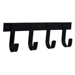 Horse Fare Wall-Mounted Tack Rack - Black