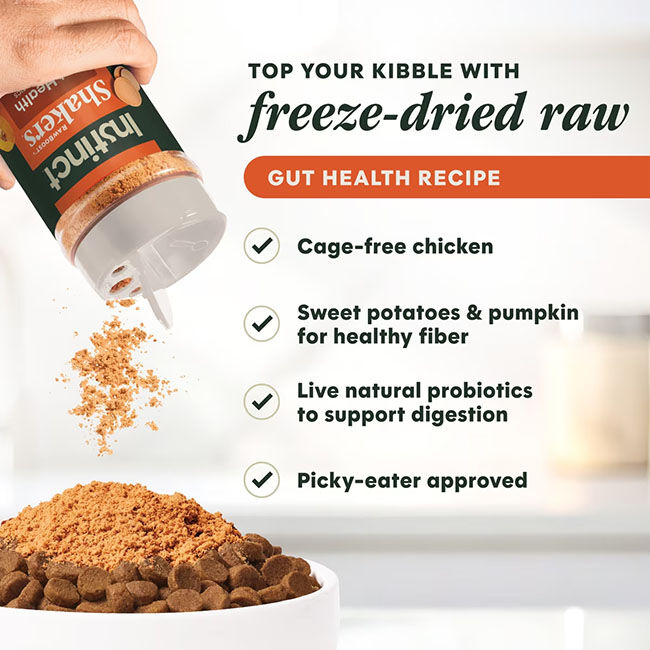 Instinct Raw Boost Shakers for Dogs - Gut Health Recipe - 5.5 oz image number null