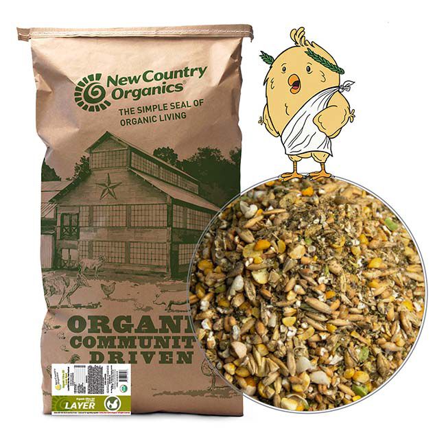 New Country Organics Organic Olive Oil Layer Feed - 40 lb image number null