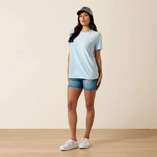 Ariat Women's Laguna Logo Shirt - Nantucket Breeze image number null
