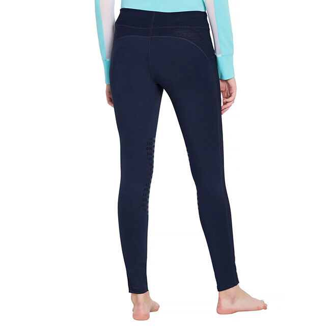 TuffRider Women's Ventilated Schooling Tights - Navy/Navy image number null