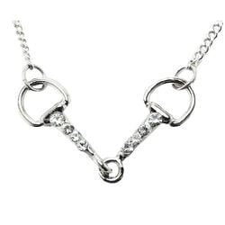 Finishing Touch of Kentucky Necklace - Snaffle Bit with Crystals