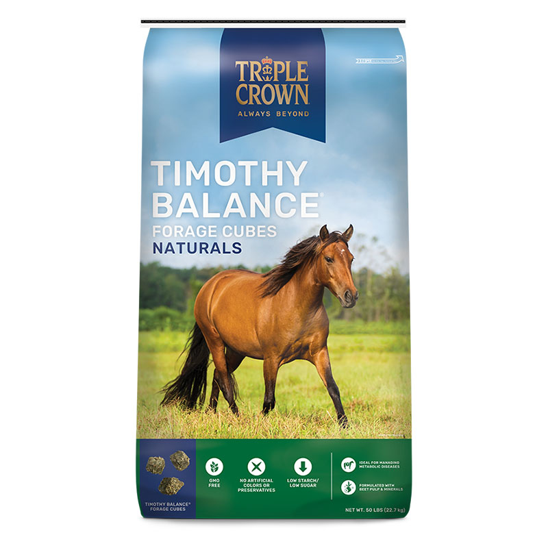 Triple Crown Naturals Timothy Balance Forage Cubes 50 lb The