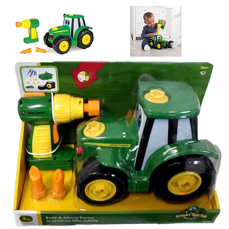 TOMY John Deer Build A Johnny Tractor Toy