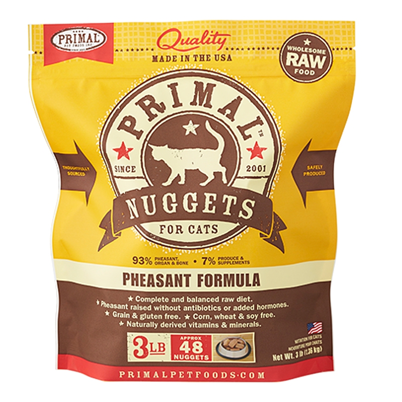 Primal Raw Frozen Cat Food Pheasant Formula