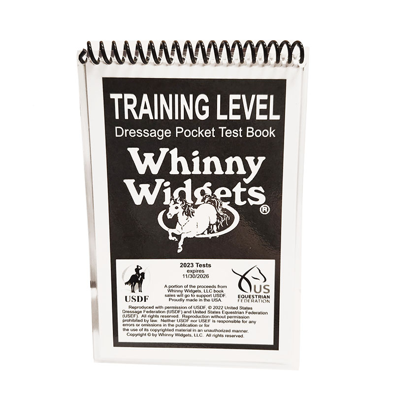 Whinny Widgets 2023 Training Level Dressage Test Book The Cheshire Horse
