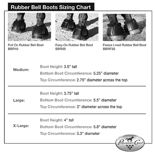 Professional choice hotsell bell boots sizing