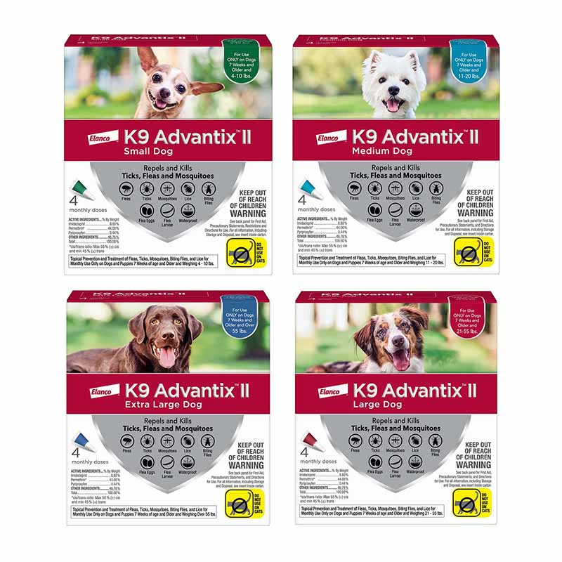 K9 Advantix II Flea and Tick Prevention for Small Dogs (4-10 Pounds)  Pack　並行輸入品