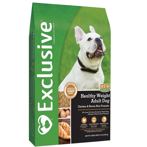 Exclusive Healthy Weight Dry Dog Food 30 lb The Cheshire Horse