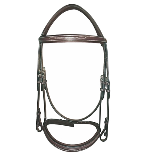 Henri de Rivel Mono Crown Bridle with Padded Wide Noseband The