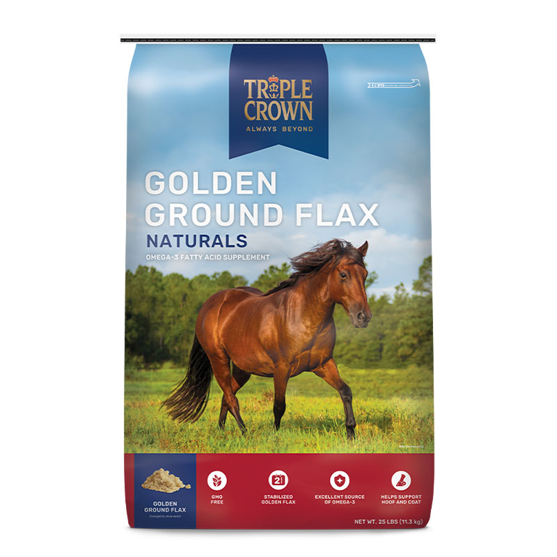 Triple Crown Naturals Golden Ground Flax 25 lb The Cheshire Horse