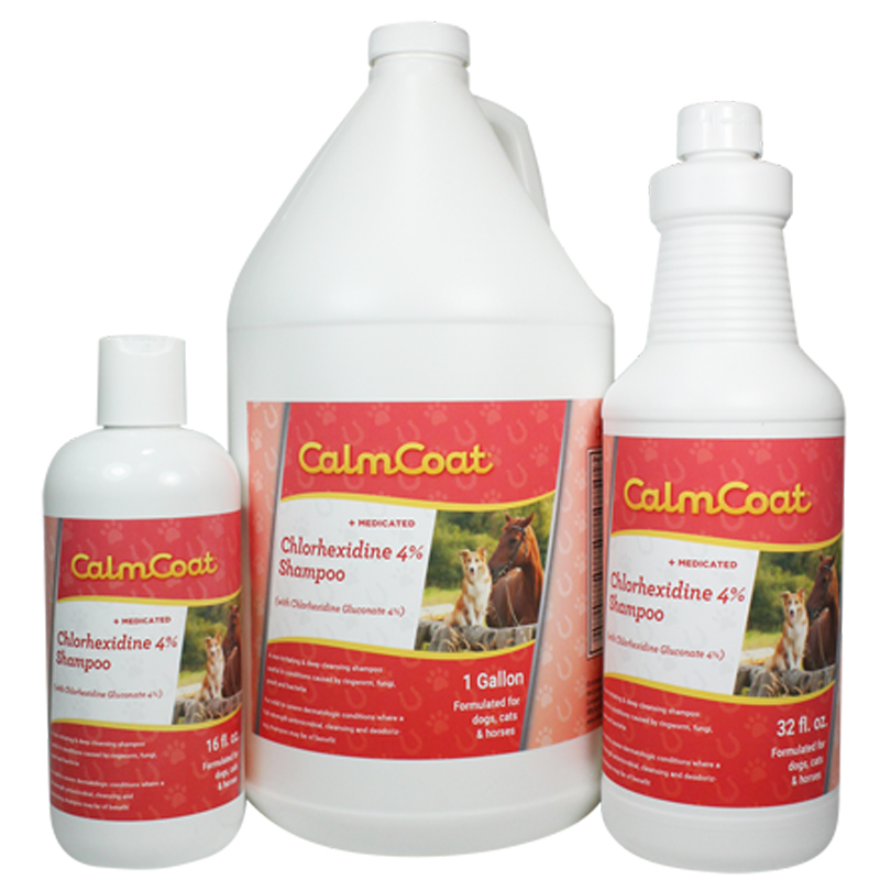 CalmCoat Chlorhexidine 4 Medicated Shampoo The Cheshire Horse