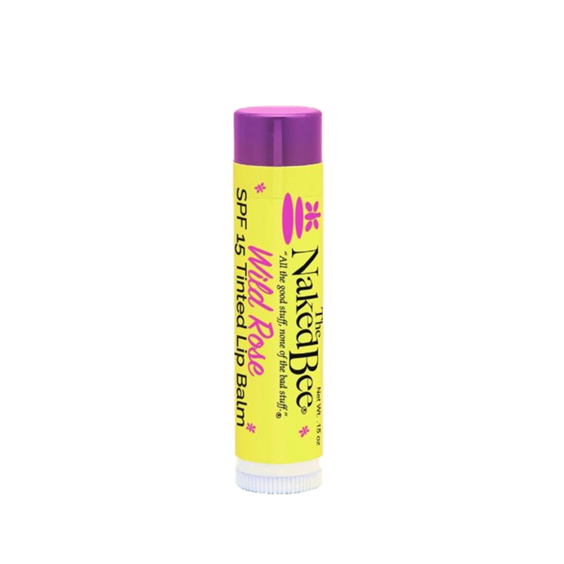 Naked Bee SPF 15 Tinted Lip Balm Wild Rose