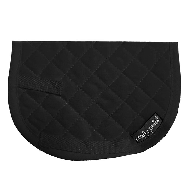 Crafty Ponies Quilted Saddle Pad with Instruction Booklet Black The Cheshire Horse